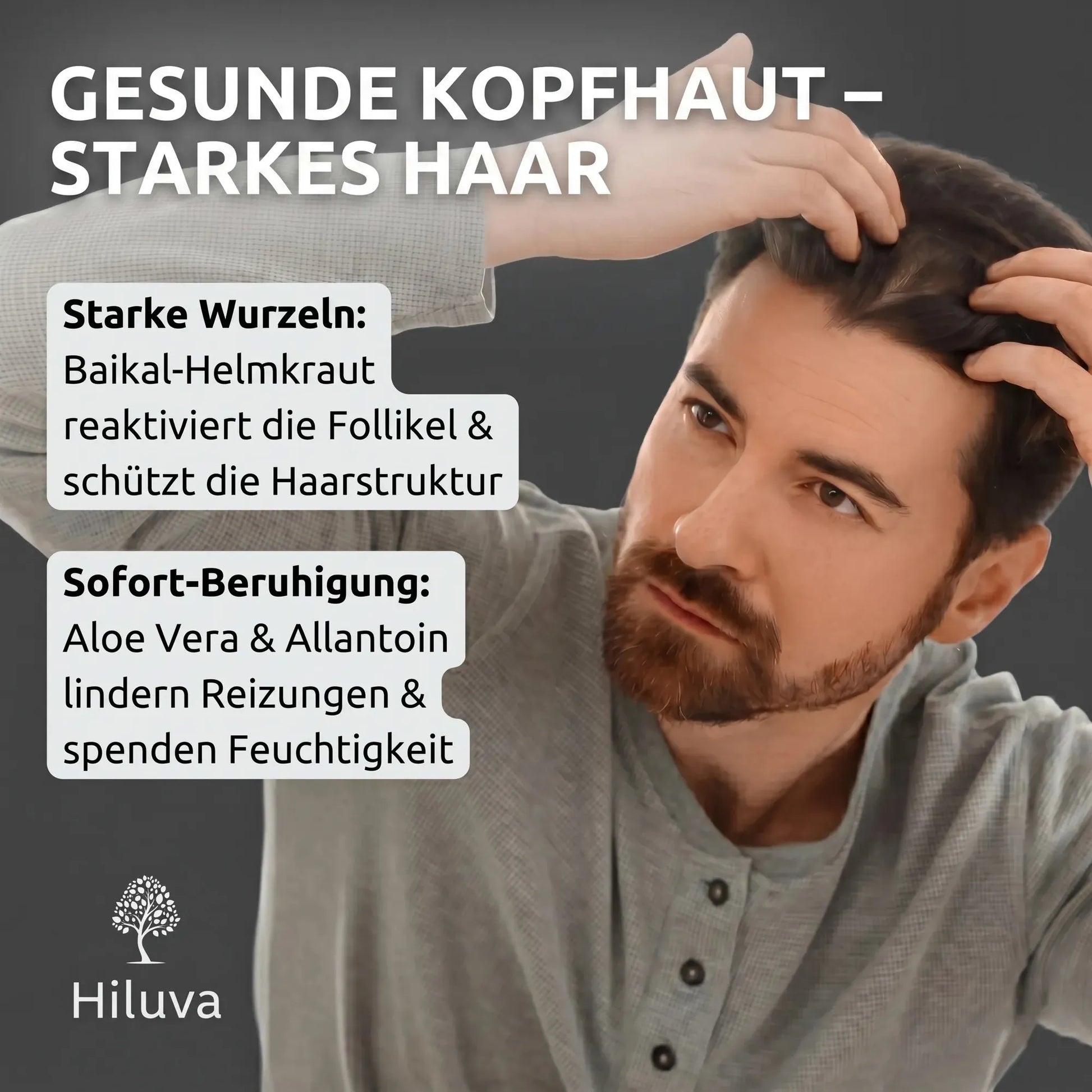 Biotin + Rosmarin MEN Schaum-Haarwuchs Aktivator Schaum-Hiluva