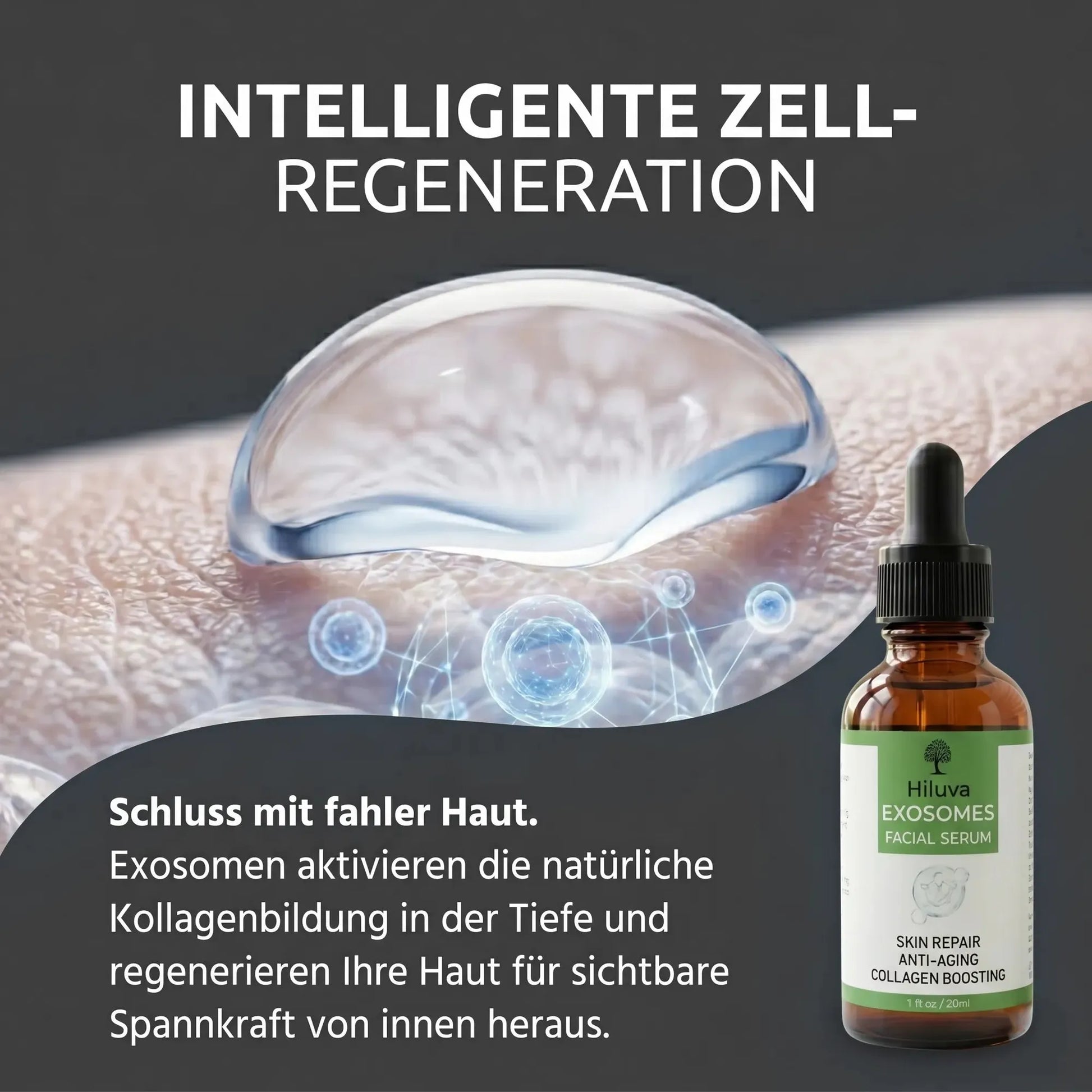 Exosomen Serum-Gesichtsserum-Hiluva